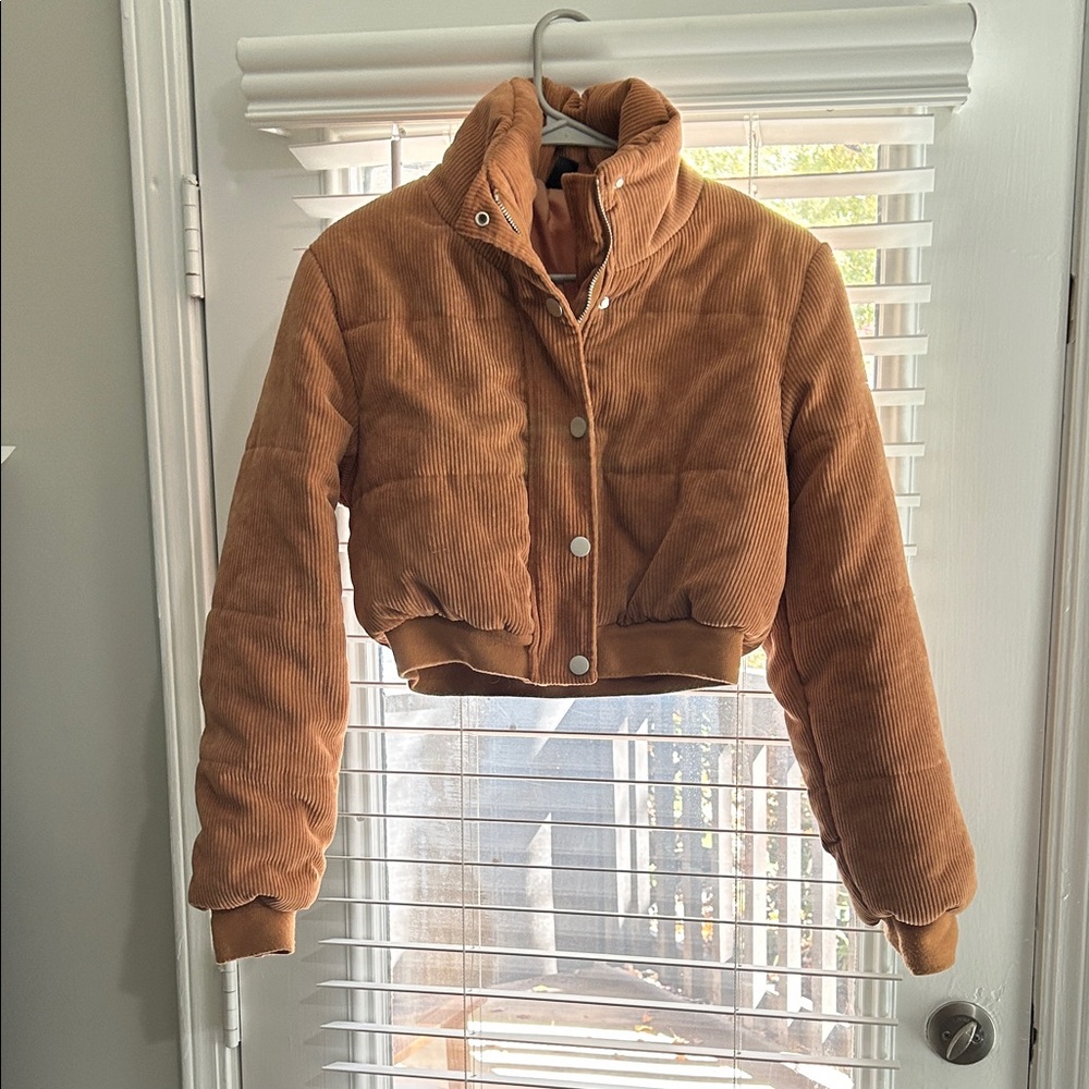 Women's Tan Corduroy Jacket